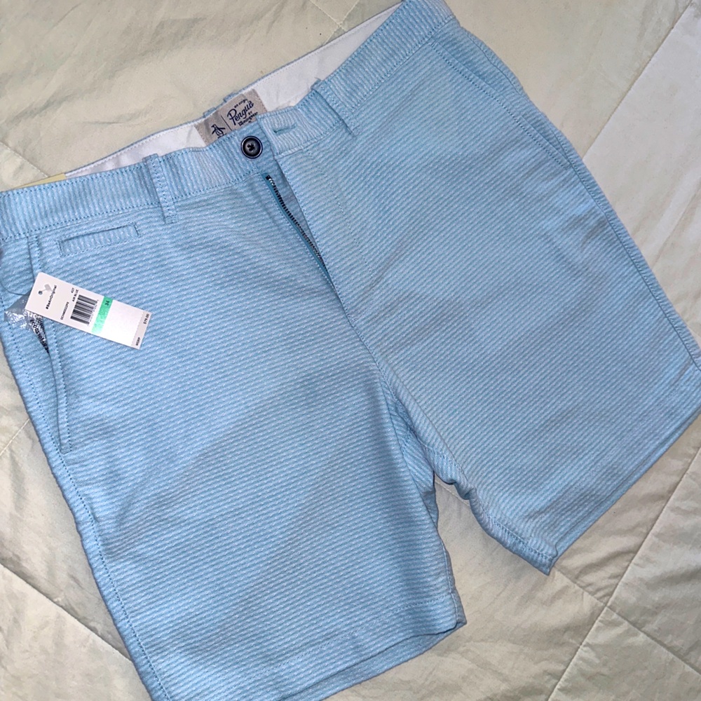 Men’s Penguin Light (Air) Blue Summer Shorts - originally 74.99! On sale @ 33